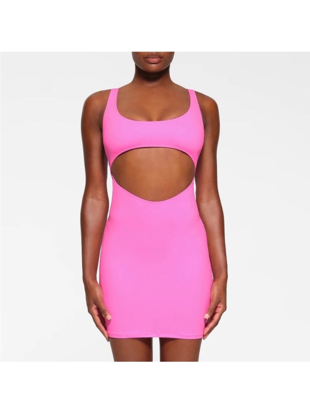 Swim cut out tank dress